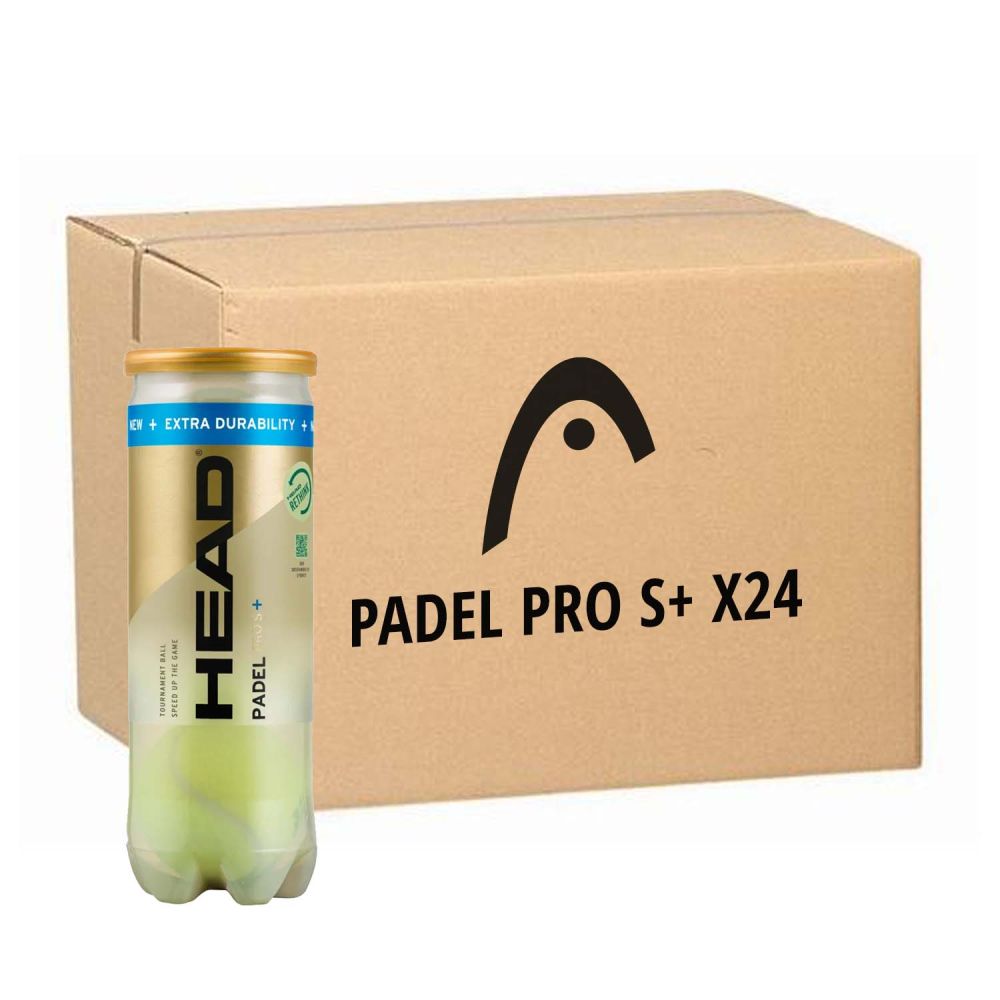 CARTONE 24 TUBI DA 3 PALLINE HEAD PADEL PRO S+